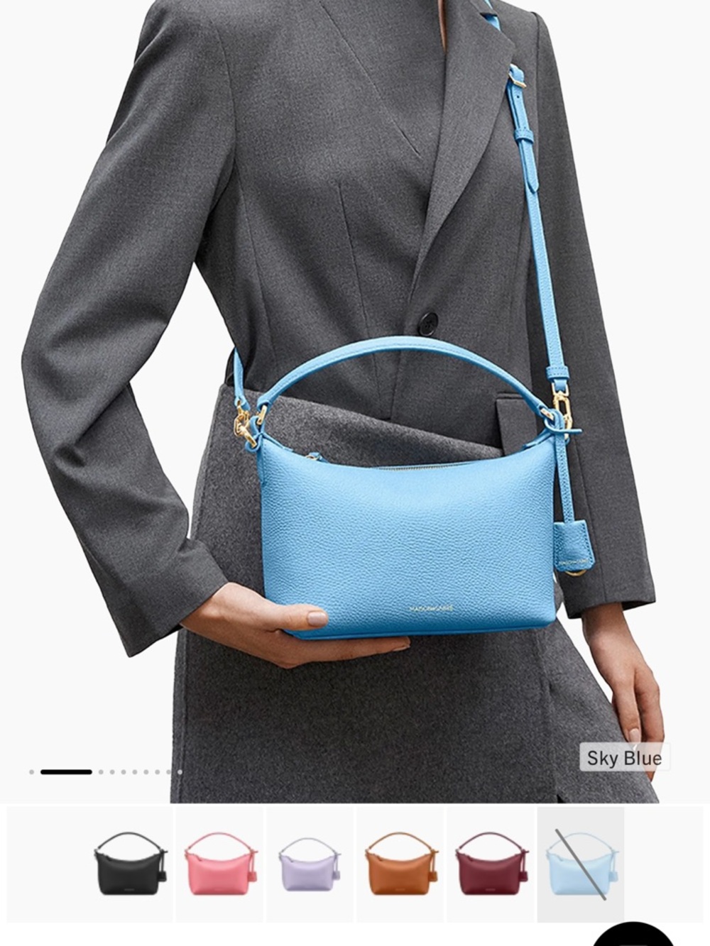 Maison De Sabre - Blue Leather Shoulder Bag - Picture 5 of 9